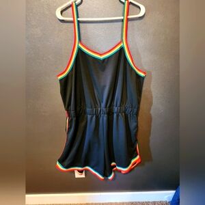 *2/$25* 4X Shein rainbow border romper